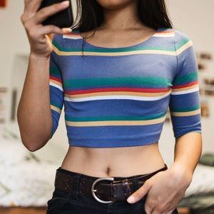 Urban Outfitters BDG Striped Crop Top